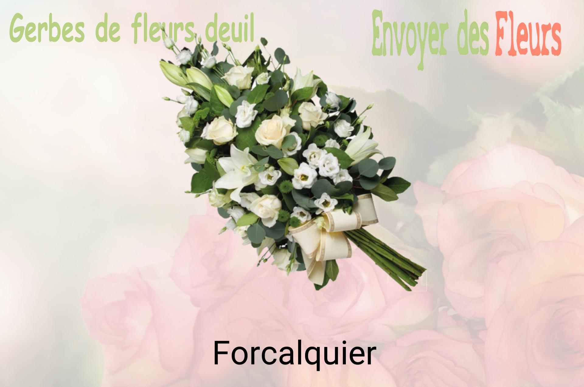 Gerbe de fleurs de deuil livrée à Forcalquier